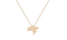 Shining Cloud Shape Gold Plated Crystat Pendant Necklace