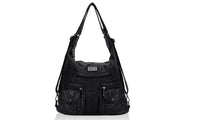 Designer Black Color High Quality Leather Handbags For Women - sparklingselections