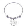 Women's You Are Braver Stronger Smarter Stainless Steel Charm Bracelet