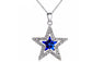 Austrian Crystal Moon Star Sky Pendant Necklace