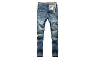 Casual high quality Retro Teenage Slim Straight Men Jeans - sparklingselections