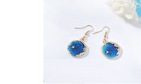 Blue Universe Asymmetric Earrings For Girl - sparklingselections