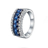 New Sterling Silver Women's AAA High Quality Zircon Ring