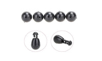 20Pcs Black Fishing Change Hook length Shock Bead for Carp Fishing - sparklingselections