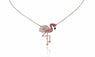 Pink Flamingo Pendant Necklace