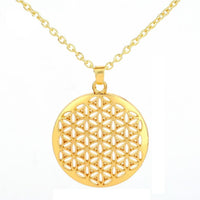 Women's New Flower of Life Mandala Sacred Pendant Necklace Jewelry - sparklingselections