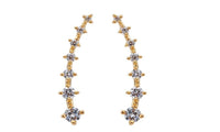 Zircon Stones Meteor Star Stud Earrings - sparklingselections