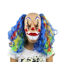 Horror Joker Sad Face Multi Hair Scary Masks For Halloween Party - sparklingselections