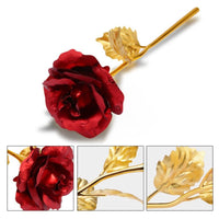 GoldPlated Rose With Love for Lover's Wedding Christmas Decor - sparklingselections