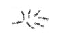 25Pcs/Lot Large Q-Shaped Body Black Color Swivels For Carp Fishing