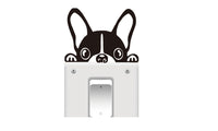 Funny French Bulldog Light Switch Vinyl Wall Decal