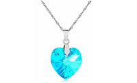 Austrian Crystal Heart Pendant Necklace