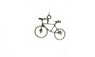 Silver Tone 1.2"X0.9" Bicycle Pendant Necklace