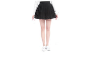 Summer Patchwork Black Chiffon Pleated Skirt - sparklingselections