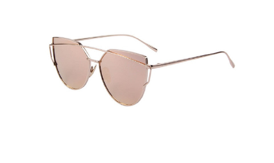 COOYOUNG Fashion Women Cat Eye Sunglasses Brand Designer Retro Metal  Coating Mirror Sun Glasses Goggle UV400 Eyewear