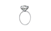 Silver Plated Cubic Zirconia Anillos Engagement Ring(6,7,8)