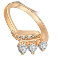 Horse Eye Shaped Zircon Crystal Ring For Women (6,7,9)