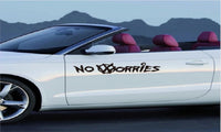 No Worries Letters Vinyl Removable Wall Sticker
