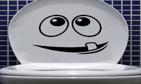 Cartoon Face Toilet/Rooms/Bathroom Seat Vinyl Wall Sticker
