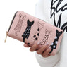 Women's Luxury Creative Cat Designing Leather Wallet Purse