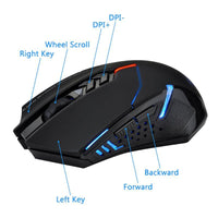 New 2000DPI Adjustable 2.4G Wireless Professional Gaming Mouse - sparklingselections