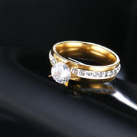 18K Gold Plated Cubic Zirconia Top Quality Ring For Women - sparklingselections