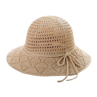 Ladies Casual Floppy Solid Foldable Beach Hat Summer Cap - sparklingselections