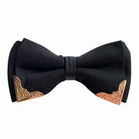 Wedding Groom Butterfly Classic Solid Bow Tie Men Metal Head Bow Ties - sparklingselections