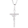 Women Trendy Platinum Plated Jesus Chain Christmas Pendant Necklace