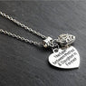 The Love Between Mother & Daughter Is Forever Beautiful Bond Heart Pendant For Gifts Family Love Sharing Jewelry