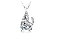 Austrian Crystal Horse Shape Pendant Necklace