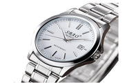 Luxury Date Stainless Steel Band Quartz Sport Analog Wrist Watch for men - sparklingselections