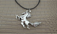 Vintage Silver Horse/Skull/Cat/Angel Pendant Short Length Necklace