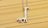 Zinc Alloy Giraffe Pendant Necklace