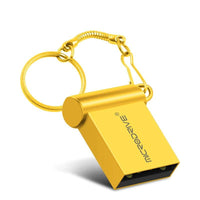 New Super 2.0 USB Mini Metal Gold Flash USB Drive 8GB 16GB 32GB - sparklingselections