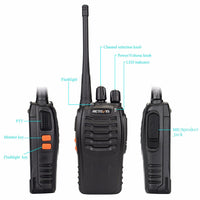 Portable 2pcs Retevis H777 Walkie Talkie 400-470MHz Radio Set - sparklingselections