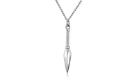 Men's Stainless Steel pear Shape Pendant Necklace - sparklingselections