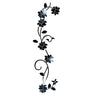 New 3D Vase Flower Tree Removable Wall Sticker