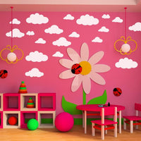 Kids Bedroom Large Clouds Wall Decal Stickers Children Gifts - sparklingselections