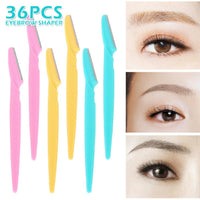 Makeup Epilator Brow Facial Hair Removal Blades Eyebrow Trimmer 36Pcs - sparklingselections