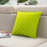 Copy of Home Decor Square Velvet Solid Cushion Green Pillow Case Cover - sparklingselections