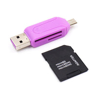 Universal 2in1 Micro USB OTG Card Reader SD Card Adapter - sparklingselections