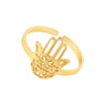 Women Lucky Charm Hamsa Hand Ring Jewelry Adjustable Men's Ring