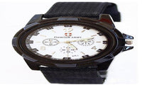 Men Officer Fabric Band Wrist Watch - sparklingselections