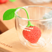 Silicone Strawberry Tea Infuser Loose Leaf Tea Strainer Infuser - sparklingselections