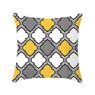 Home Sofa Decoration Yellow Diamond Wave Pillowcase Square Cover