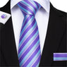 Hanky With Tie Wedding Business Tie Pocket Square Cufflinks Set For Men