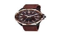 Classic Date Genuine Leather Waterproof Male Wristwatch - sparklingselections