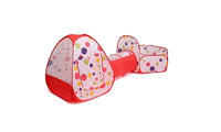 3pcs/set Foldable Kids Toddler Tunnel Pop Up Play Tent Toys For Children - sparklingselections