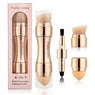 Cosmetic Professional 4 in 1 Makeup Brushes Eyebrow Blush Powder